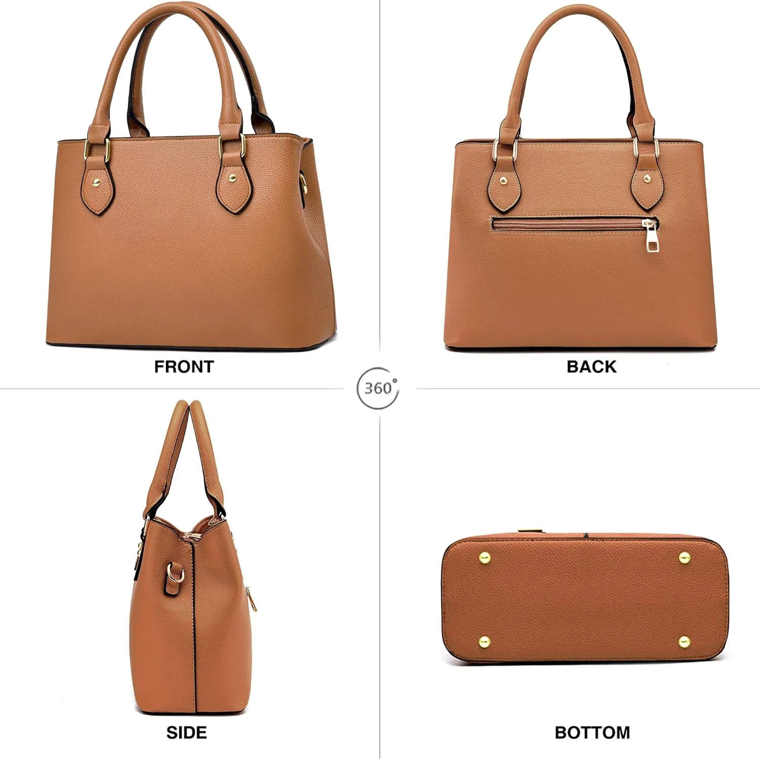 CHICAROUSAL Purses and Handbags for Women Leather Crossbody Bags Women's Tote Shoulder Bag