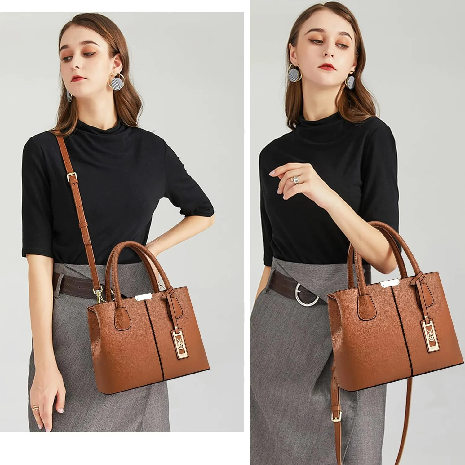 CHICAROUSAL Purses and Handbags for Women Leather Crossbody Bags Women's Tote Shoulder Bag
