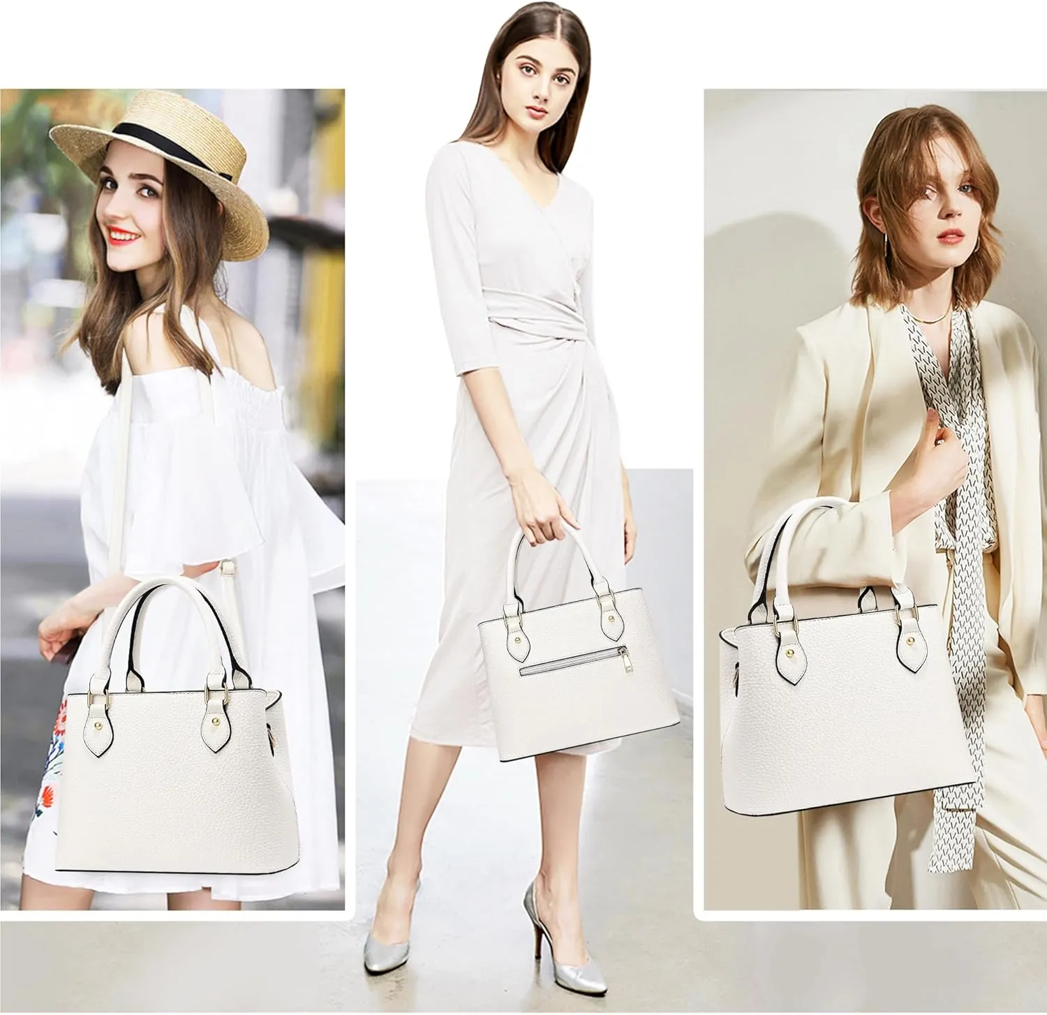 CHICAROUSAL Purses and Handbags for Women Leather Crossbody Bags Women's Tote Shoulder Bag