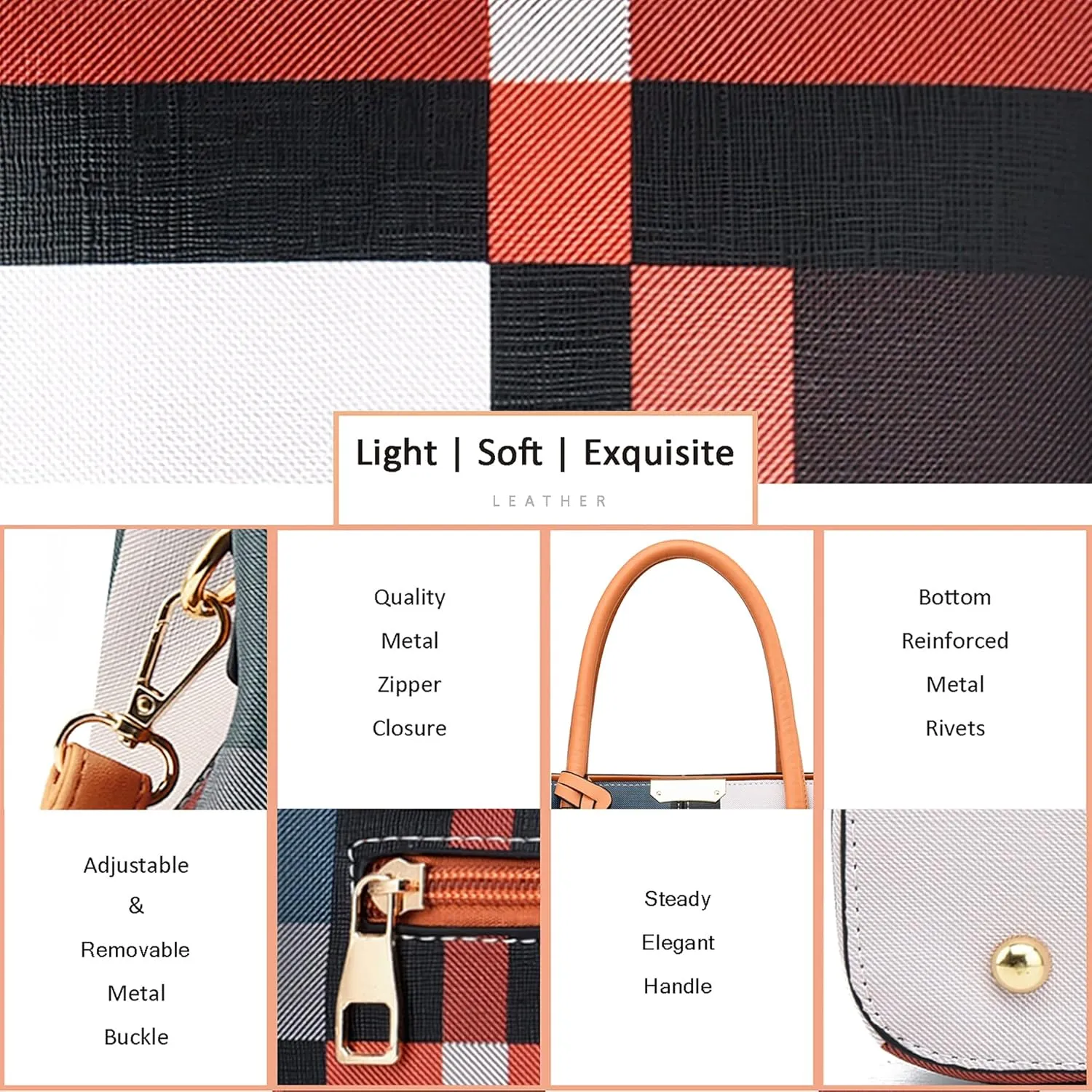 CHICAROUSAL Purses and Handbags for Women Leather Crossbody Bags Women's Tote Shoulder Bag