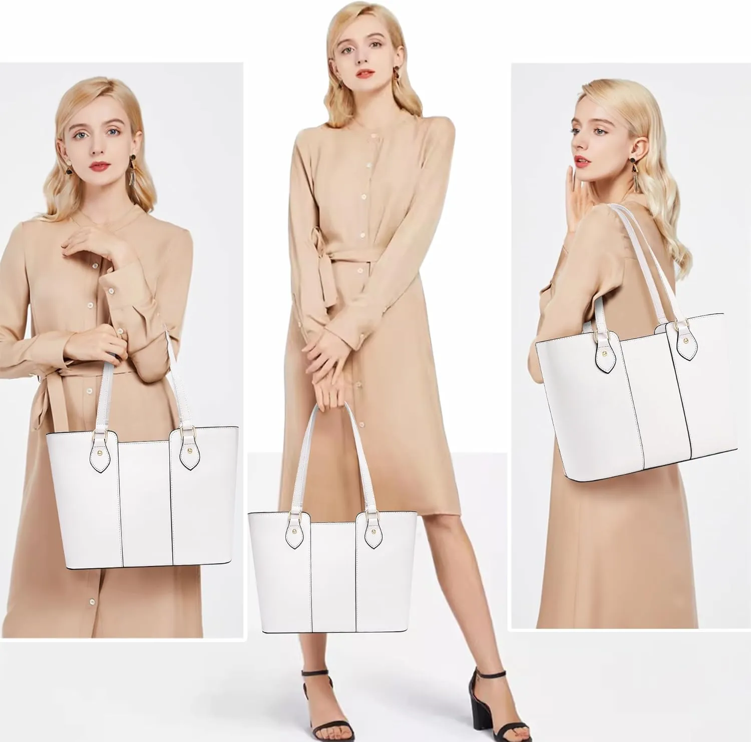CHICAROUSAL Tote Bag for Women Large Handbags and Purses for Women PU Leather Womens Shoulder Bags