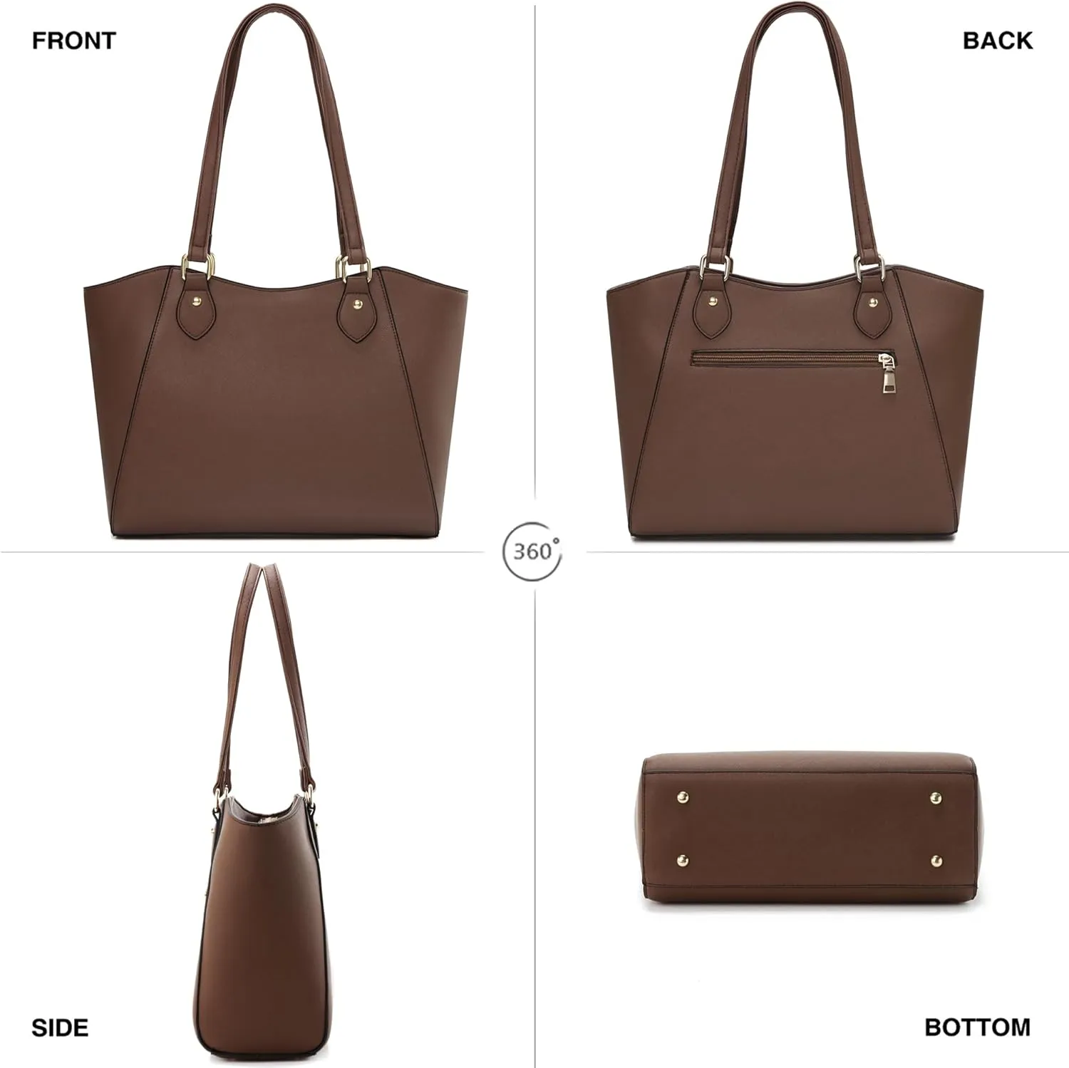 CHICAROUSAL Tote Bag for Women Large Handbags and Purses for Women PU Leather Womens Shoulder Bags