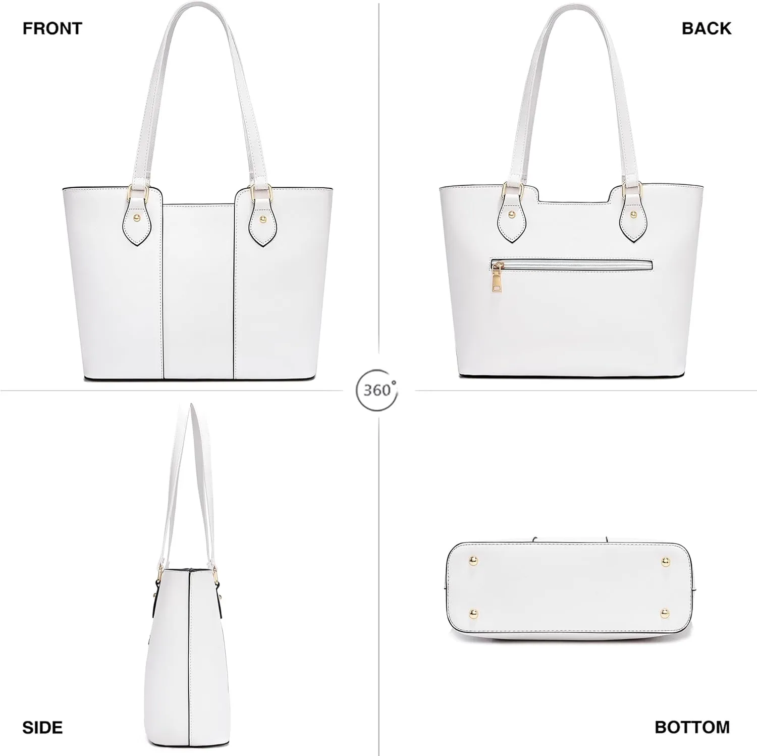CHICAROUSAL Tote Bag for Women Large Handbags and Purses for Women PU Leather Womens Shoulder Bags
