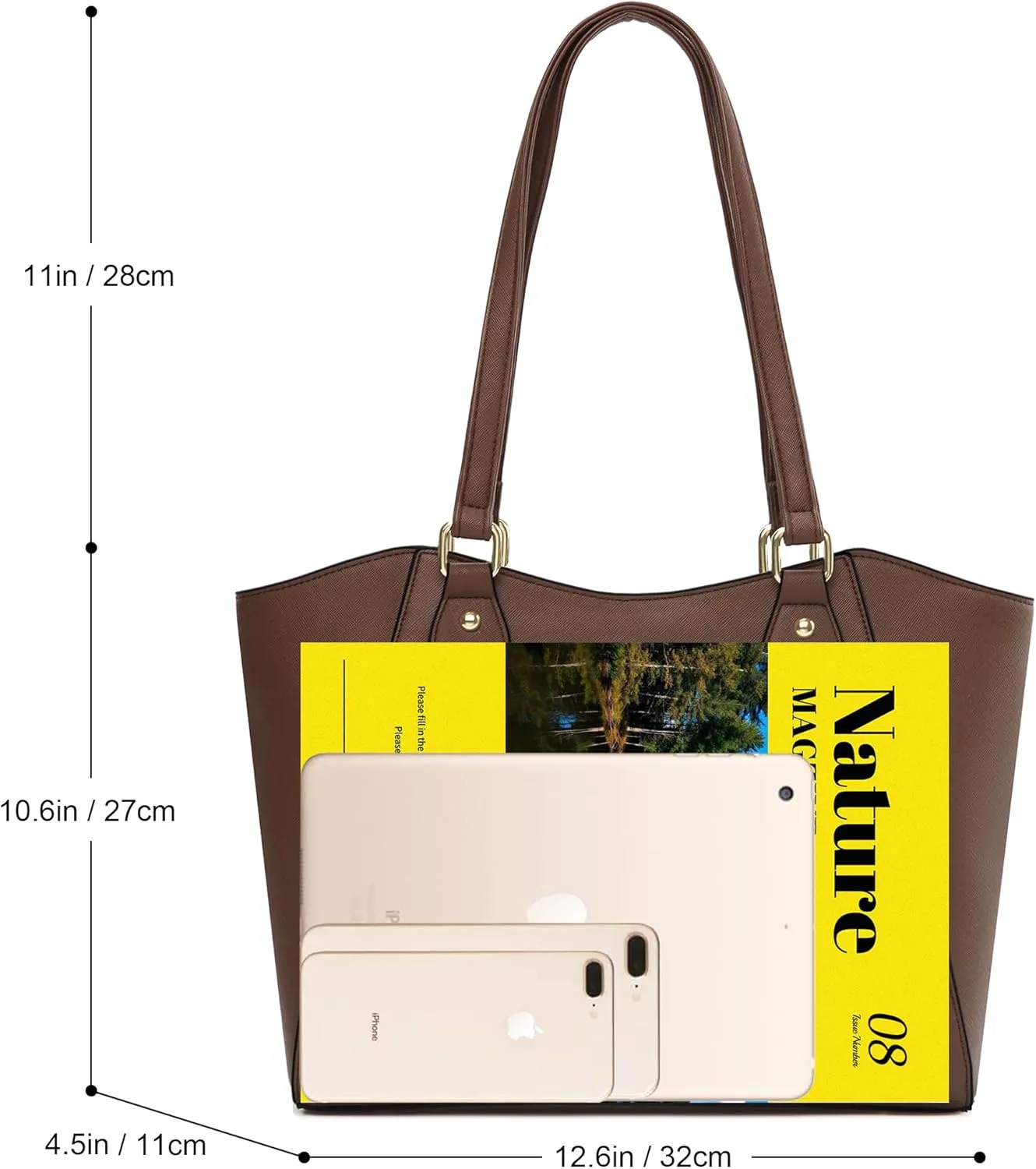 CHICAROUSAL Tote Bag for Women Large Handbags and Purses for Women PU Leather Womens Shoulder Bags
