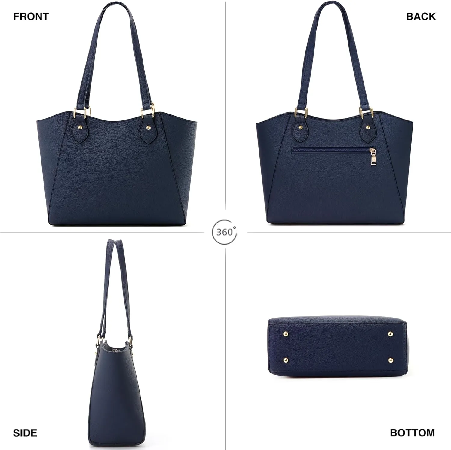 CHICAROUSAL Tote Bag for Women Large Handbags and Purses for Women PU Leather Womens Shoulder Bags