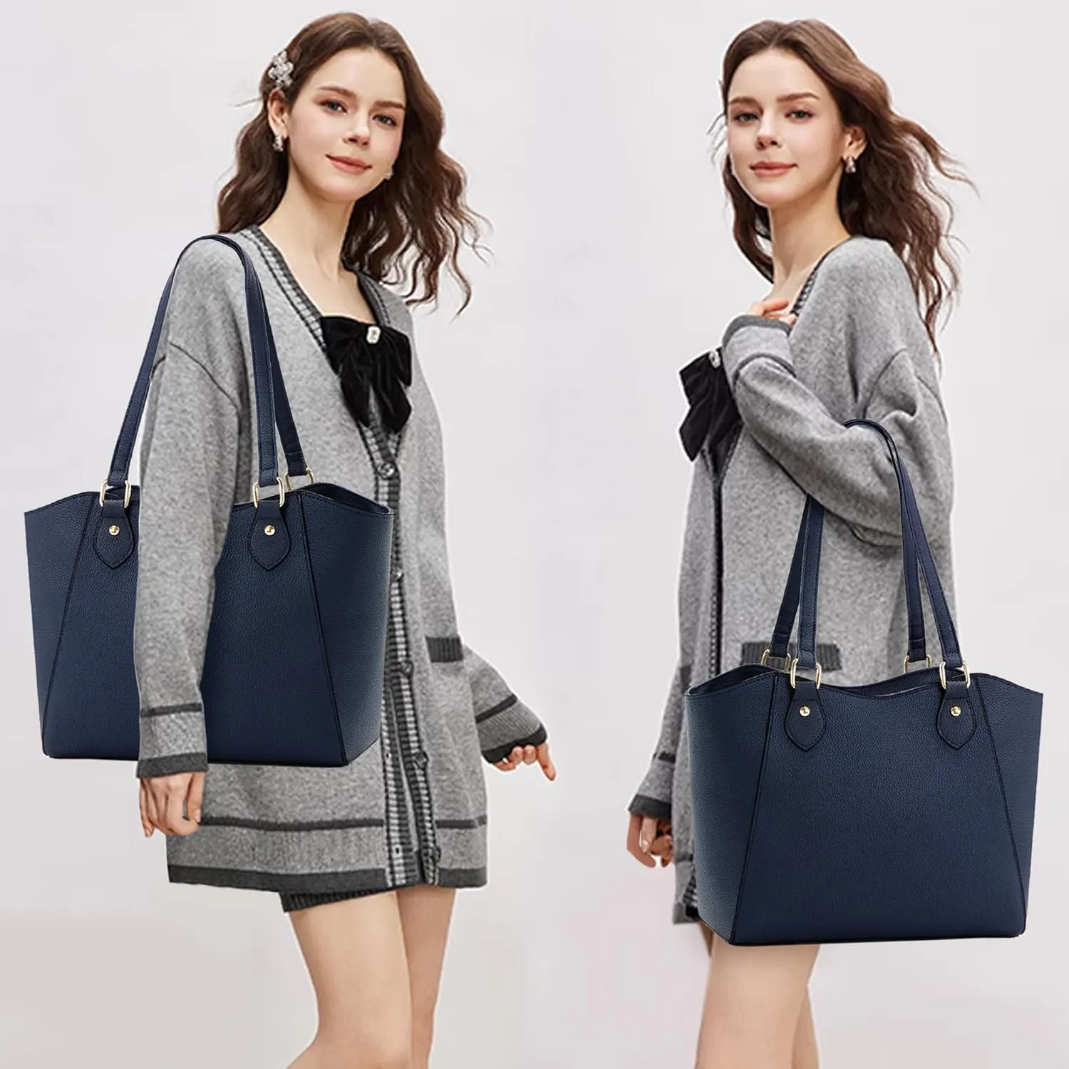 CHICAROUSAL Tote Bag for Women Large Handbags and Purses for Women PU Leather Womens Shoulder Bags