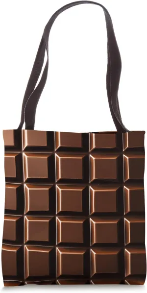 Chocolate Bar Funny Snack Realistic Food Dessert Lovers Tote Bag