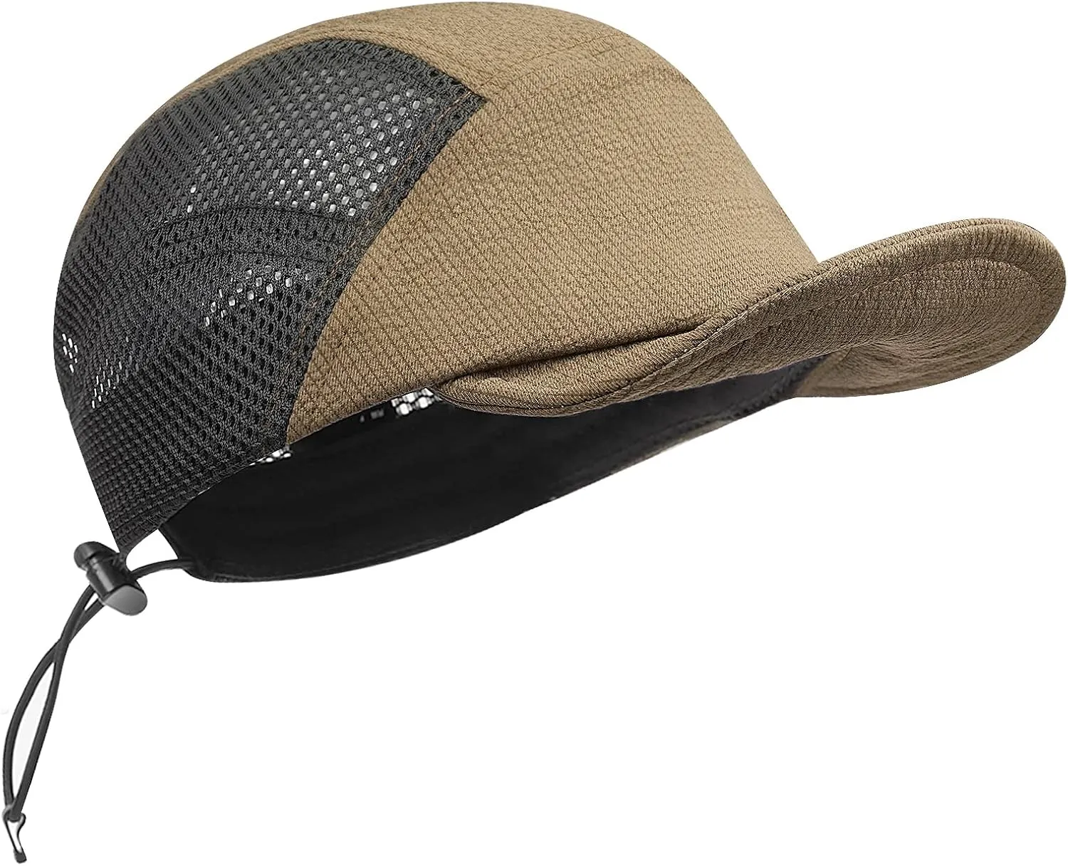 CLAPE Men Quick Dry Baseball Cap 5 Panel Hat Lightweight Trucker Mesh Hats Workout Dad Hat Running Outdoor Sports Cap