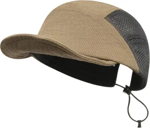 CLAPE Men Quick Dry Baseball Cap 5 Panel Hat Lightweight Trucker Mesh Hats Workout Dad Hat Running Outdoor Sports Cap