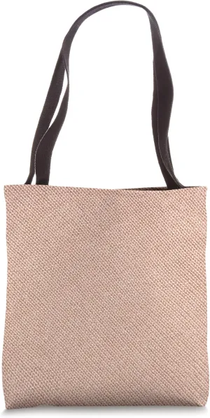 Classic Vintage Burlap Design in Brown Color Tote Bag