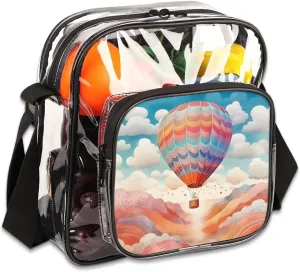 Clear Crossbody Purse Bag Clear Messenger Shoulder Bags See Through Transparent Purse