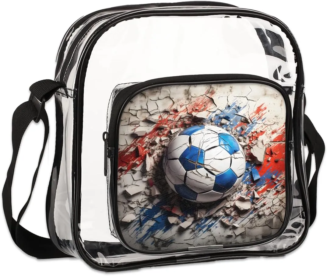 Clear Crossbody Purse Bag Clear Messenger Shoulder Bags See Through Transparent Purse