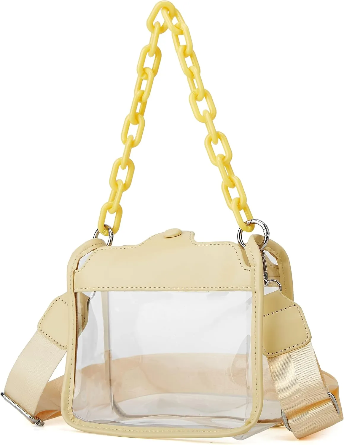 Clear Handbag - Concert & Stadium Approved, Shoulder & Crossbody Bag, Satchel & Hobo Style