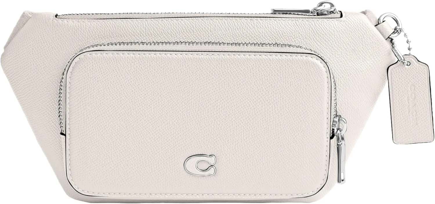 COACH Belt Bag in Crossgrain Leather, Chalk