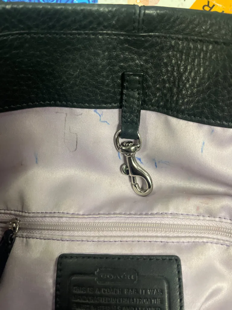 *COACH LAURA FABRIC & LEATHER TOTE *as is*