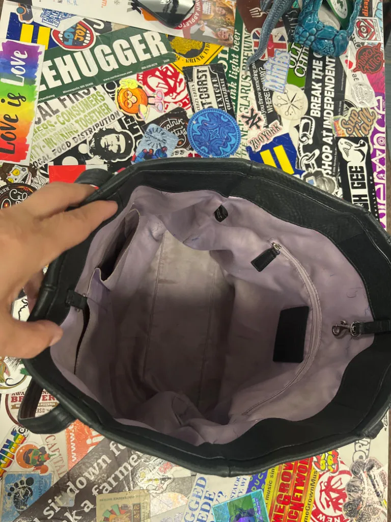 *COACH LAURA FABRIC & LEATHER TOTE *as is*