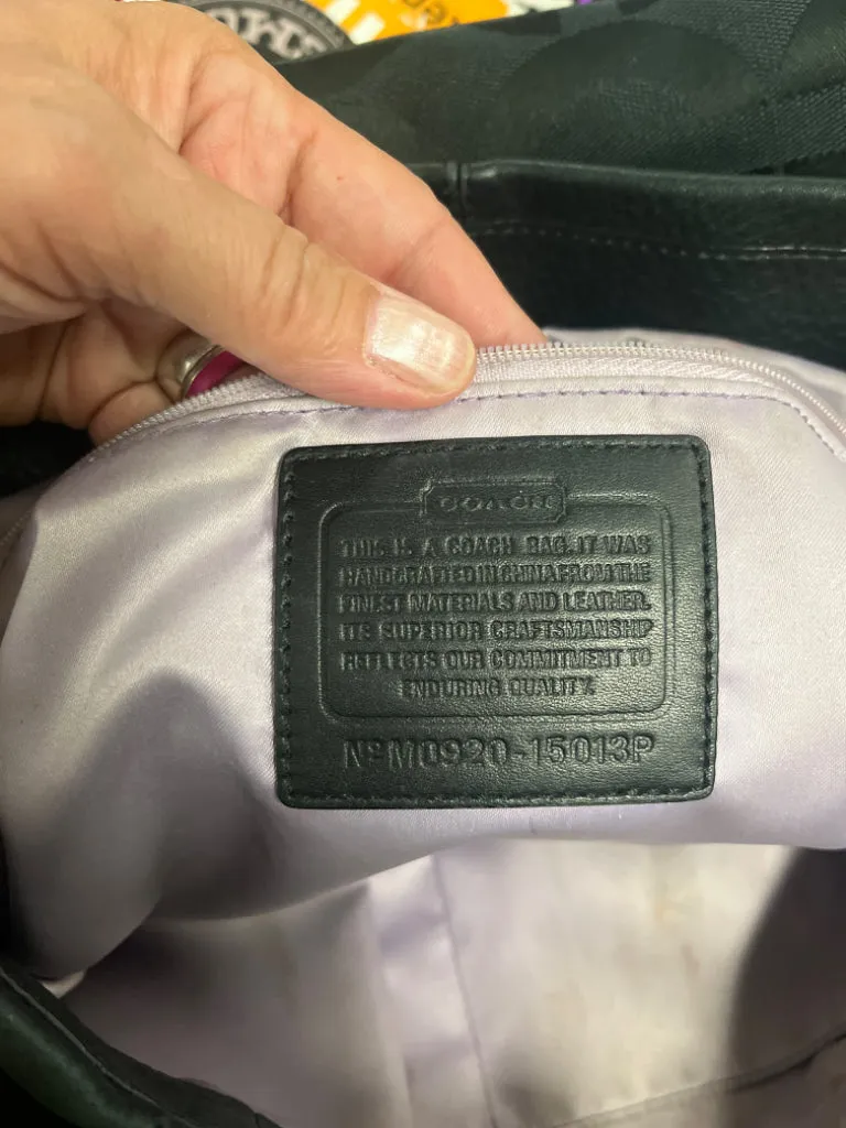 *COACH LAURA FABRIC & LEATHER TOTE *as is*