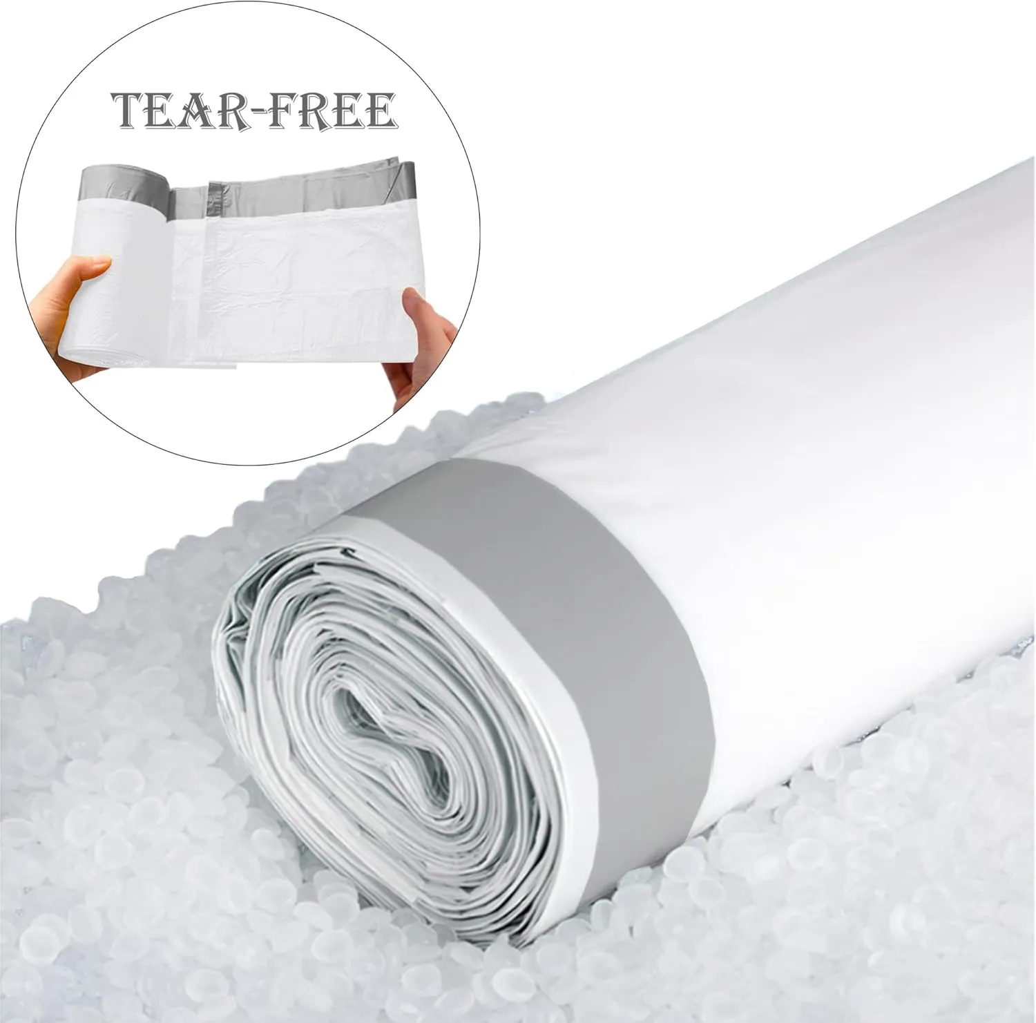 Code H 8-9 Gallon Heavy Duty Trash Bags with Reinforced Drawstring for 8-9 Gallon/30-35 Liter Reliable1st Compatible with simplehuman Code H (50 Count) | Tear & Leak Resistant Drawstring
