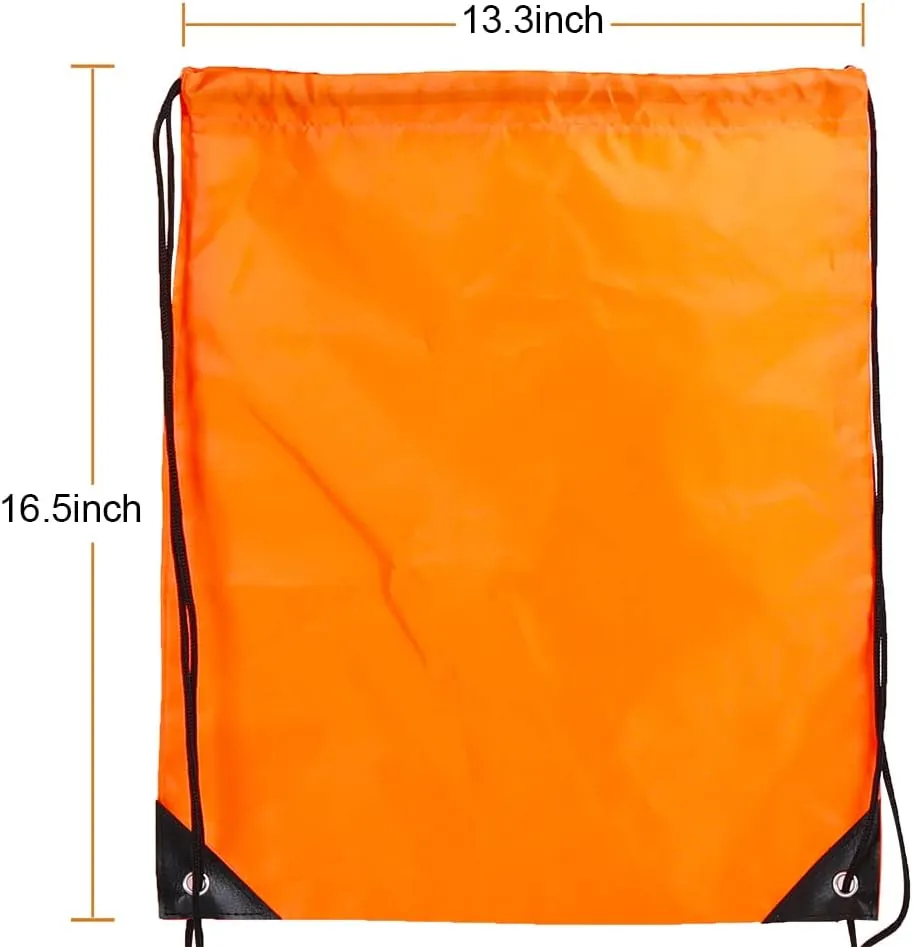 CODOBON 20 Pcs Drawstring Backpack Bulk Draw String Bags Cinch Polyester Bag for Gym Sport, 10 colors