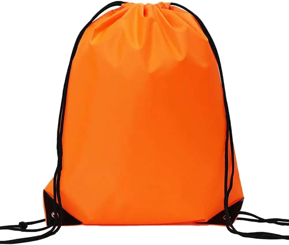 CODOBON 20 Pcs Drawstring Backpack Bulk Draw String Bags Cinch Polyester Bag for Gym Sport, 10 colors