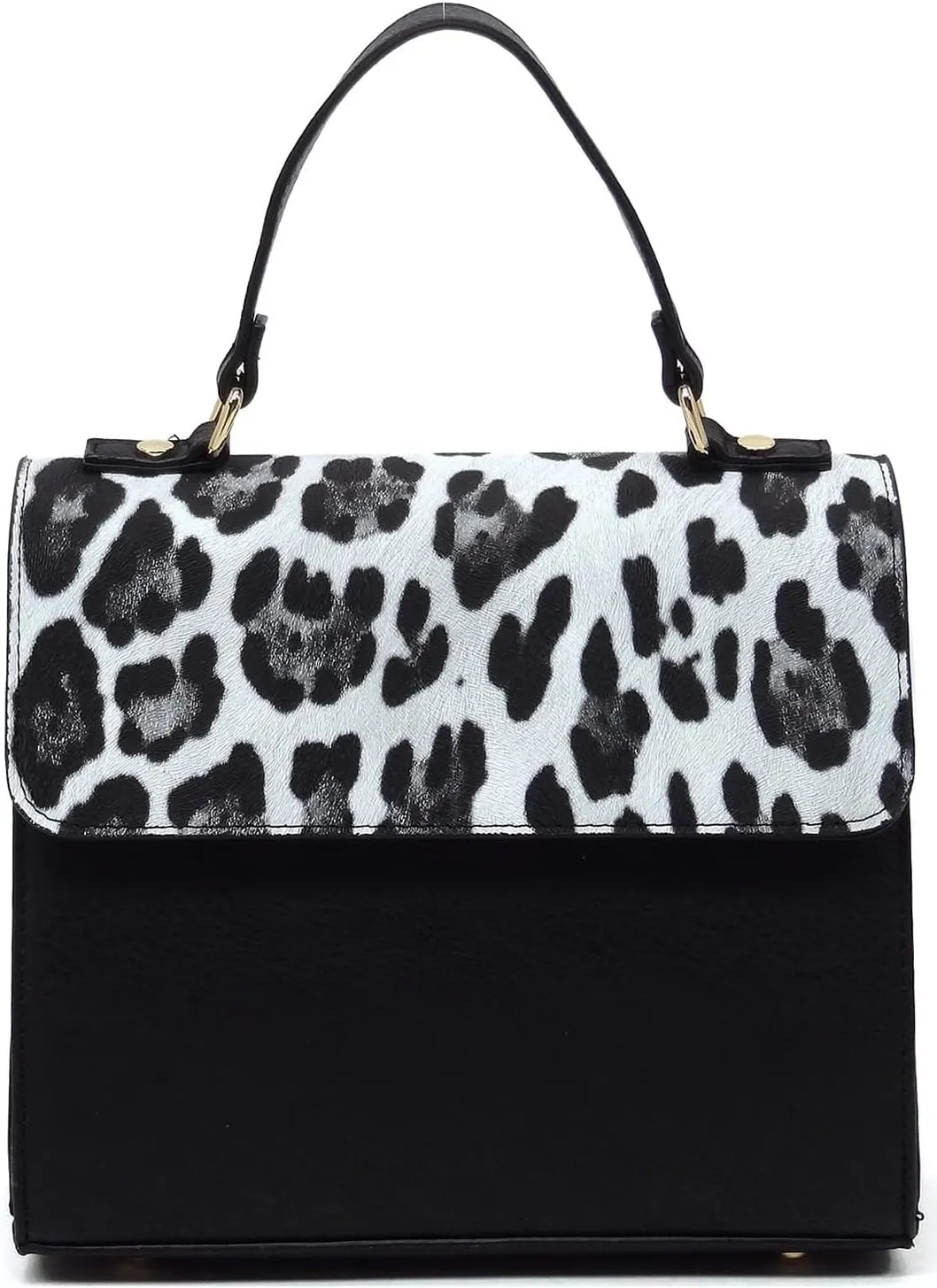 Colorblock Flap Top Handle Satchel Bag Crossbody Bag for Women Purse