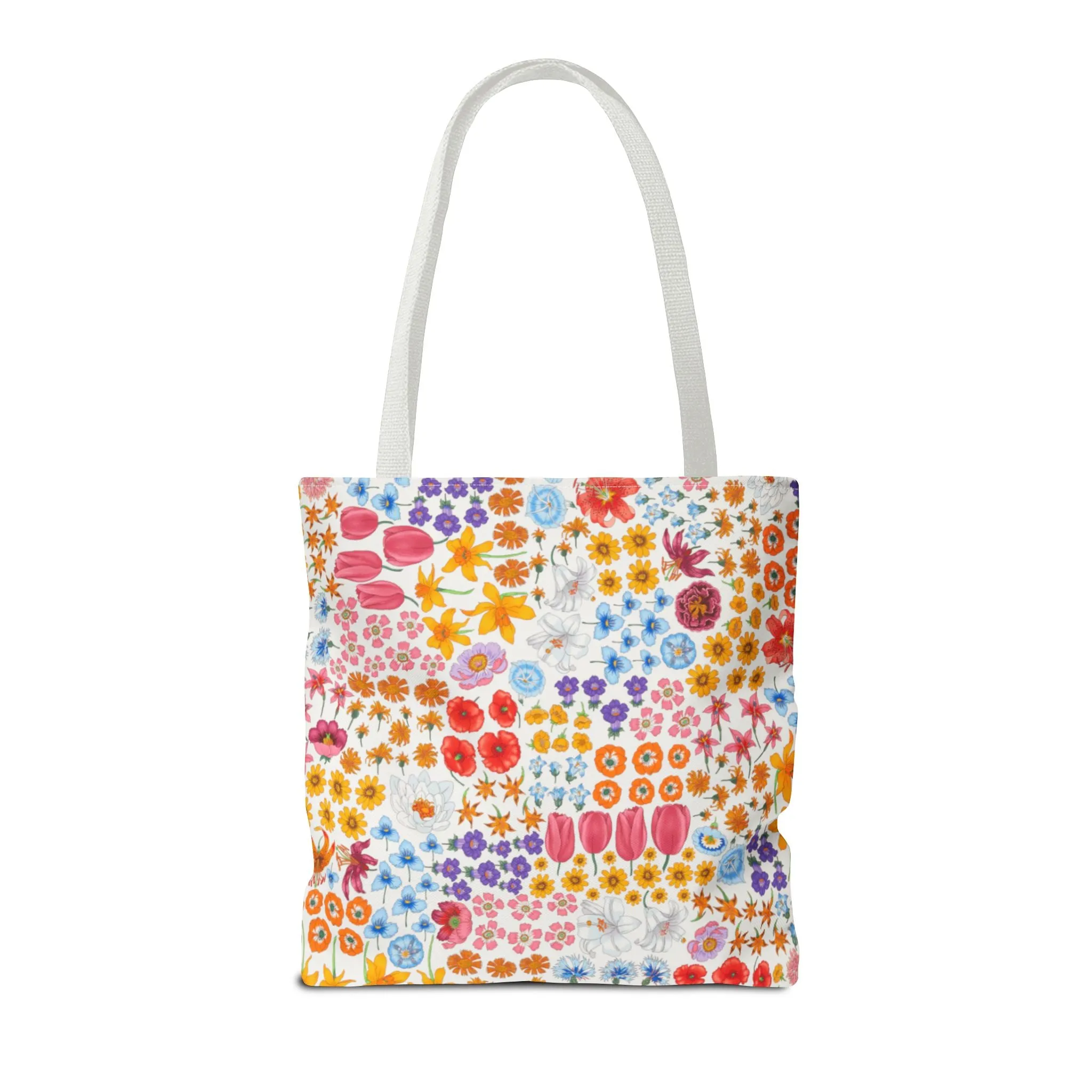 Colorful Floral Tote Bag for Everyday Use "Flora" Design!