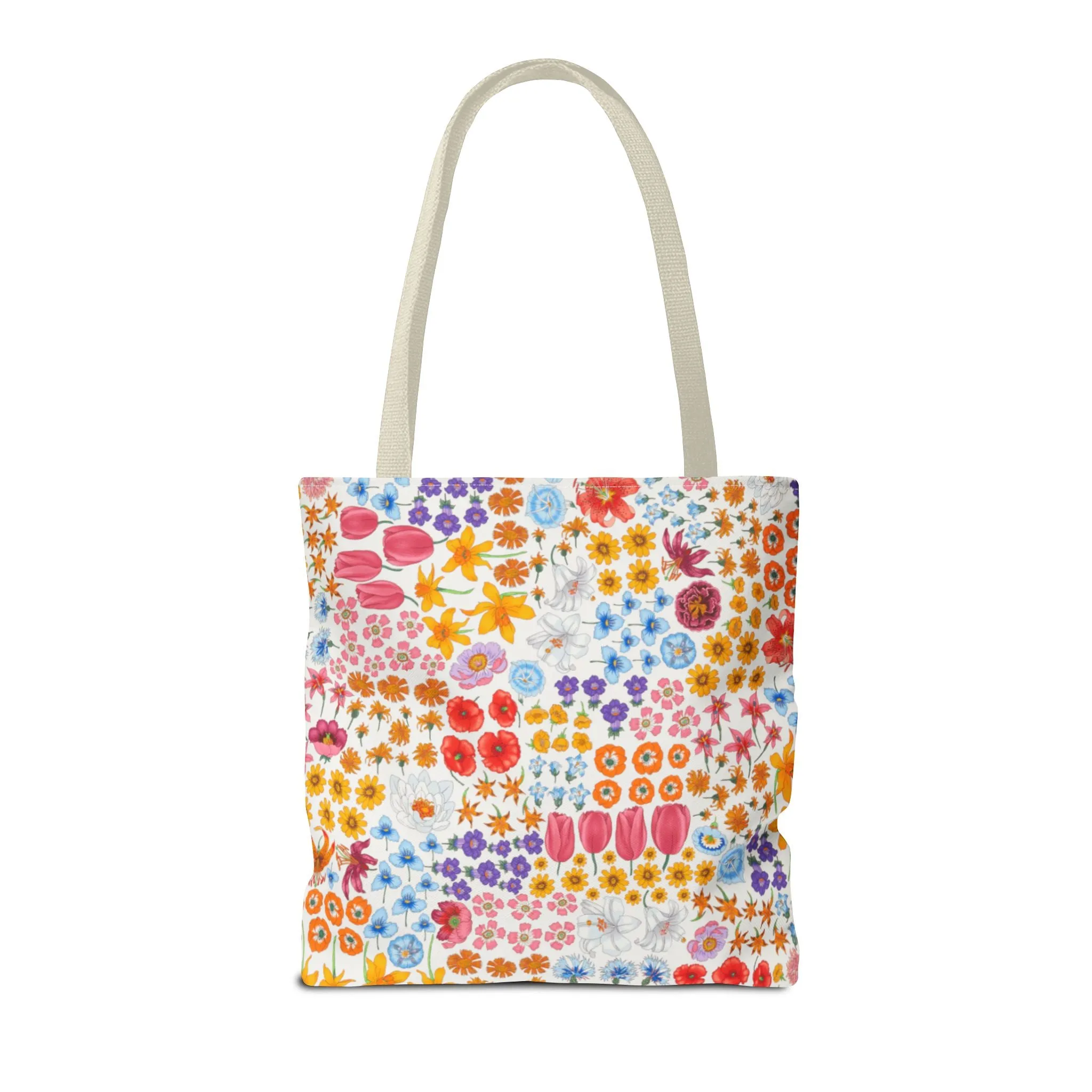 Colorful Floral Tote Bag for Everyday Use "Flora" Design!