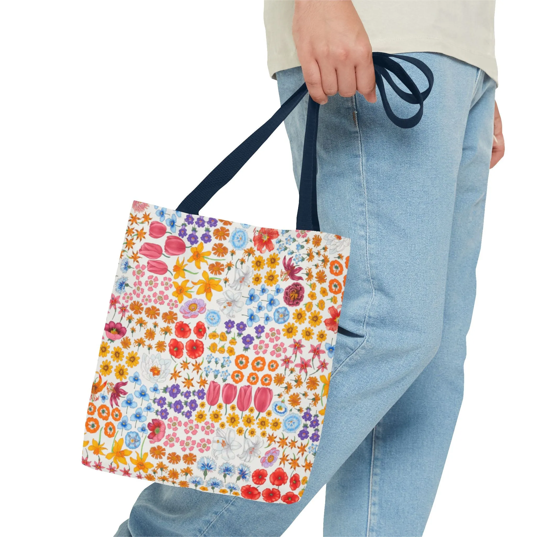 Colorful Floral Tote Bag for Everyday Use "Flora" Design!