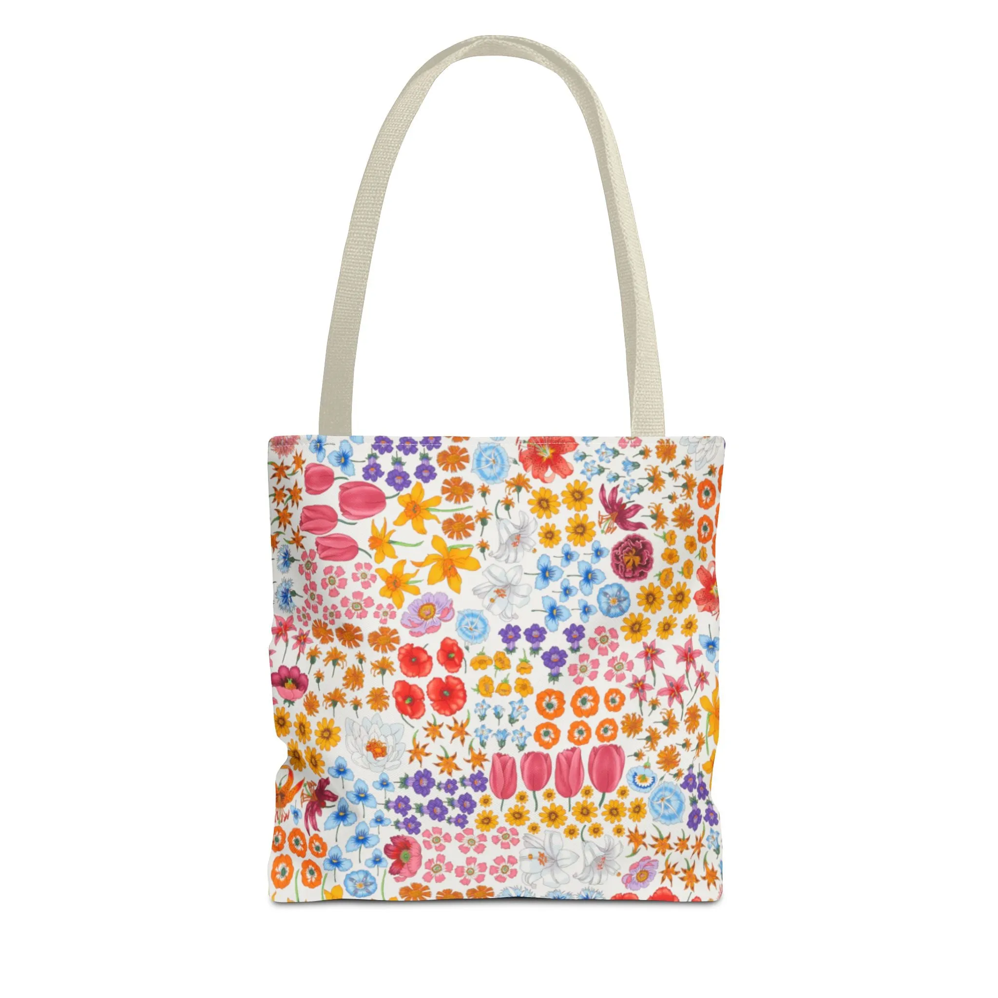 Colorful Floral Tote Bag for Everyday Use "Flora" Design!