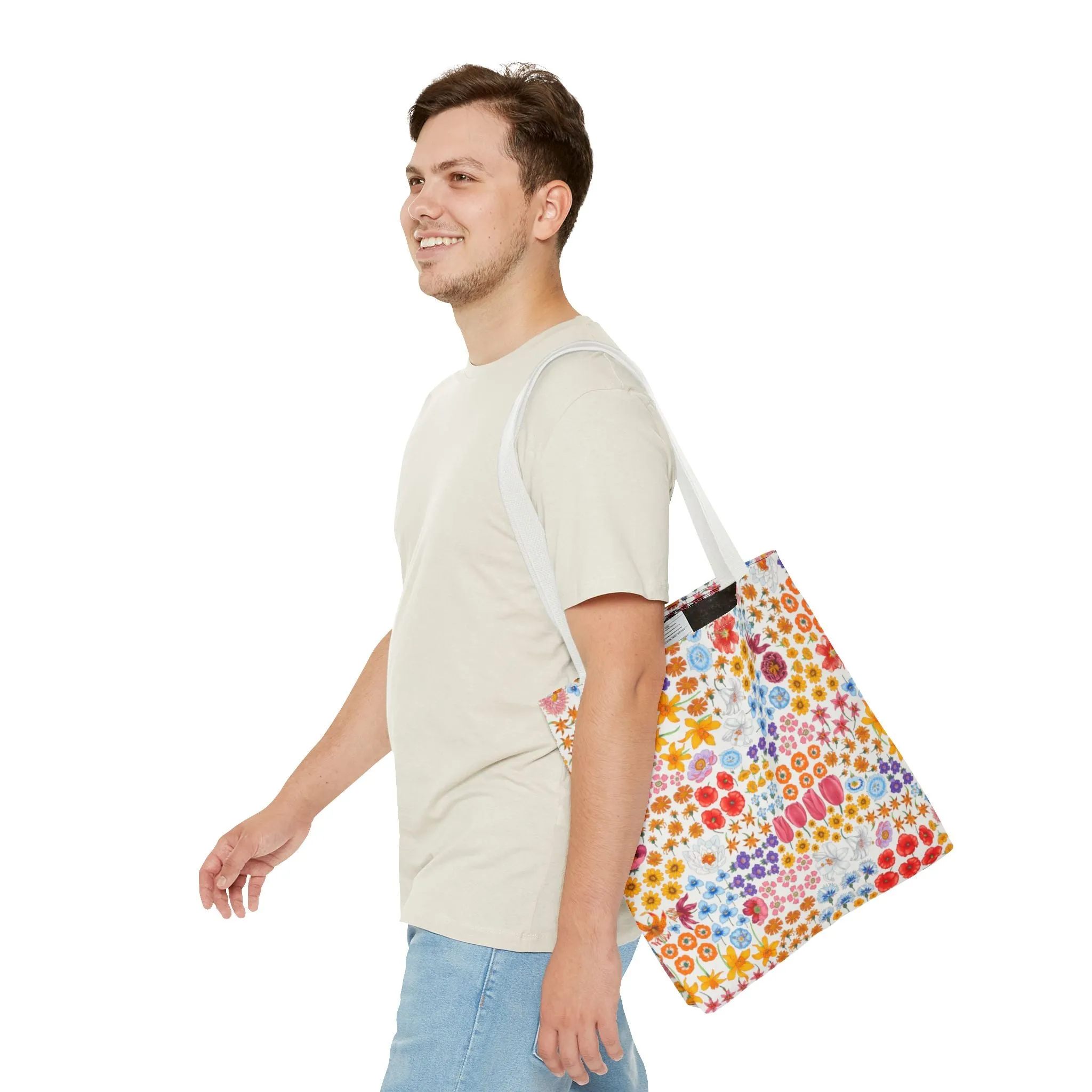 Colorful Floral Tote Bag for Everyday Use "Flora" Design!