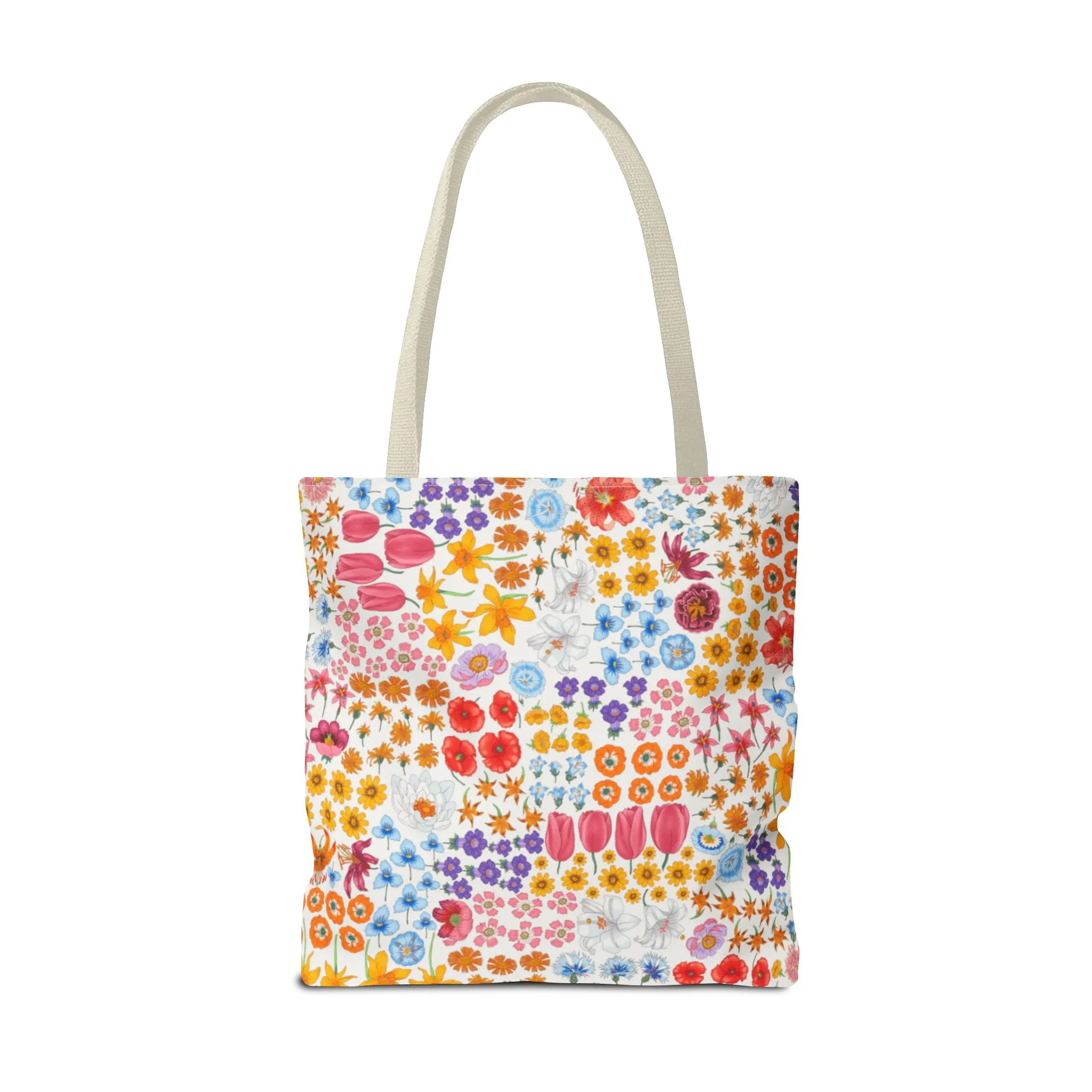 Colorful Floral Tote Bag for Everyday Use "Flora" Design!