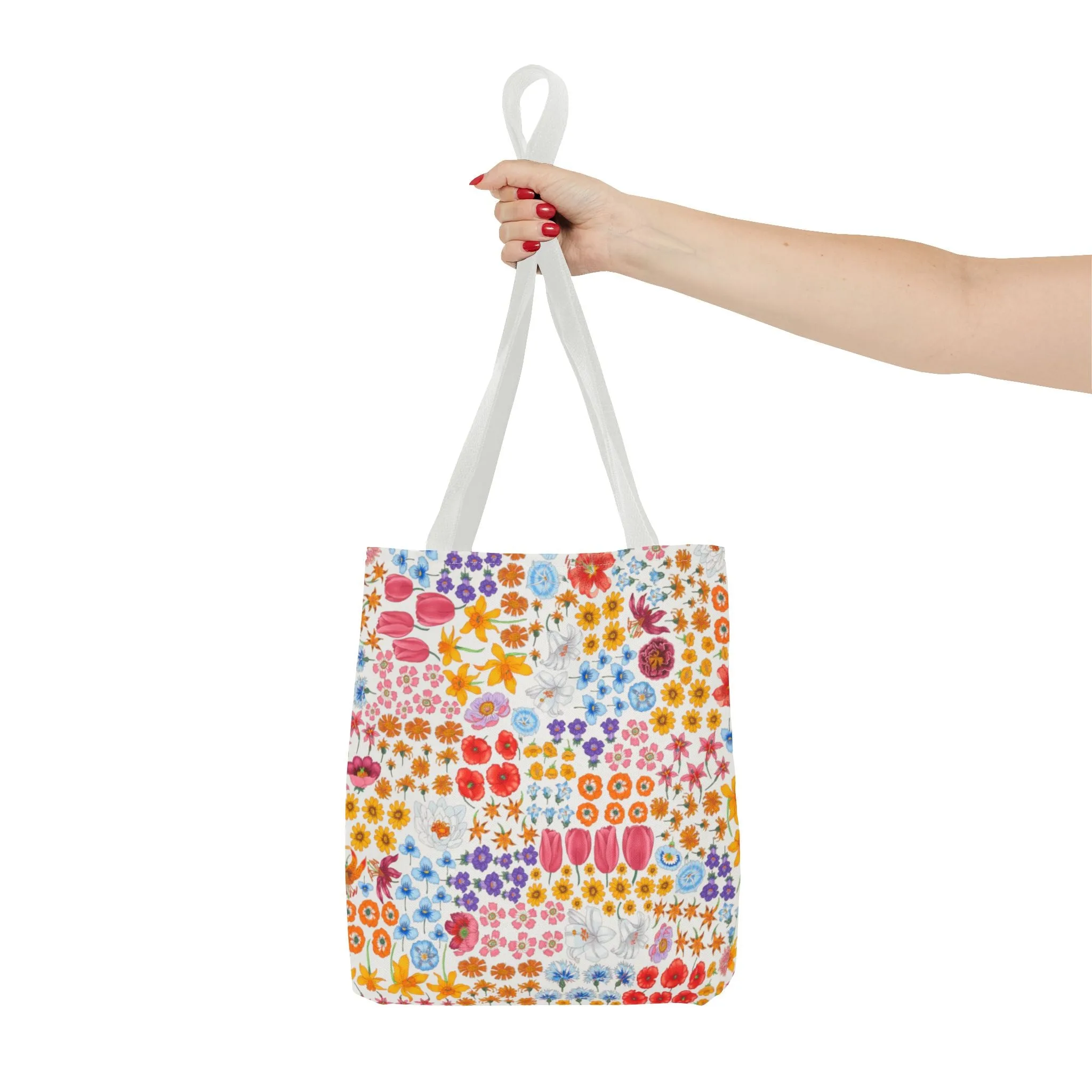 Colorful Floral Tote Bag for Everyday Use "Flora" Design!