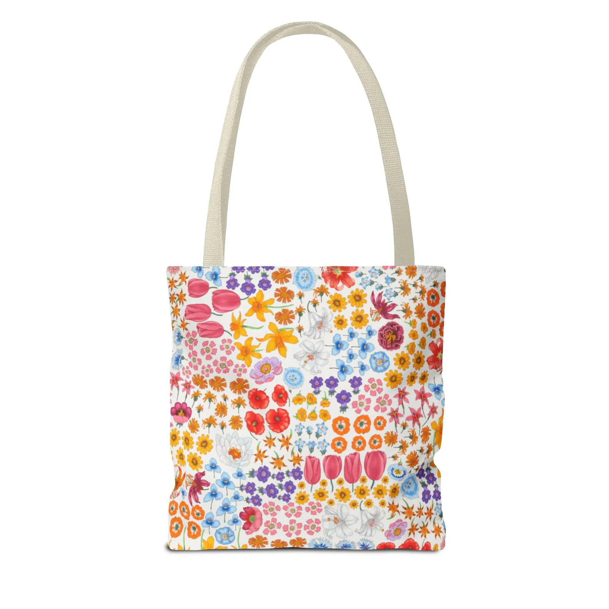 Colorful Floral Tote Bag for Everyday Use "Flora" Design!
