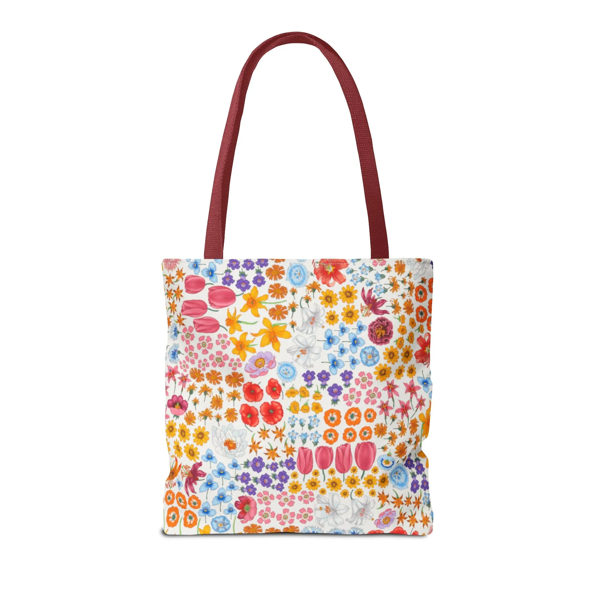 Colorful Floral Tote Bag for Everyday Use "Flora" Design!