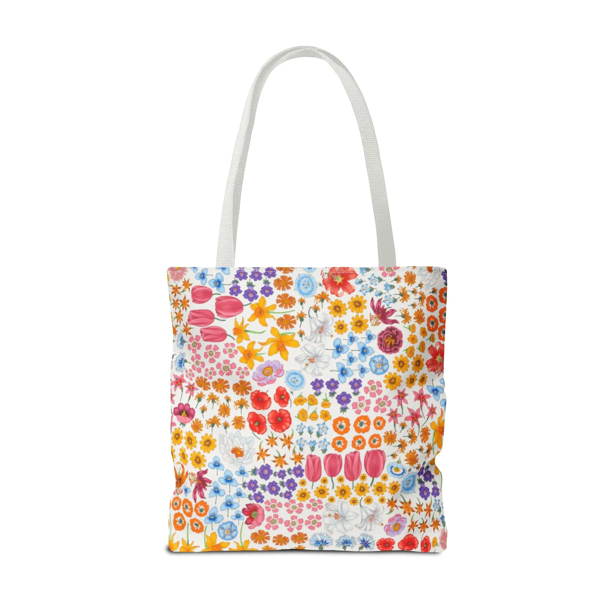 Colorful Floral Tote Bag for Everyday Use "Flora" Design!