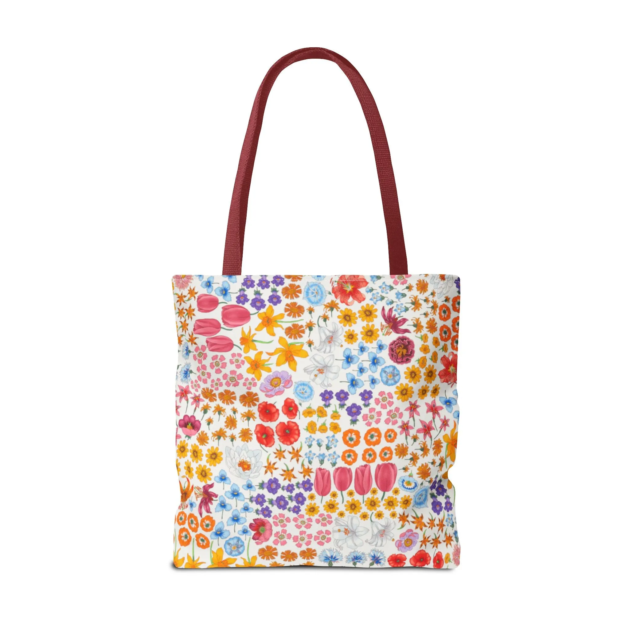 Colorful Floral Tote Bag for Everyday Use "Flora" Design!