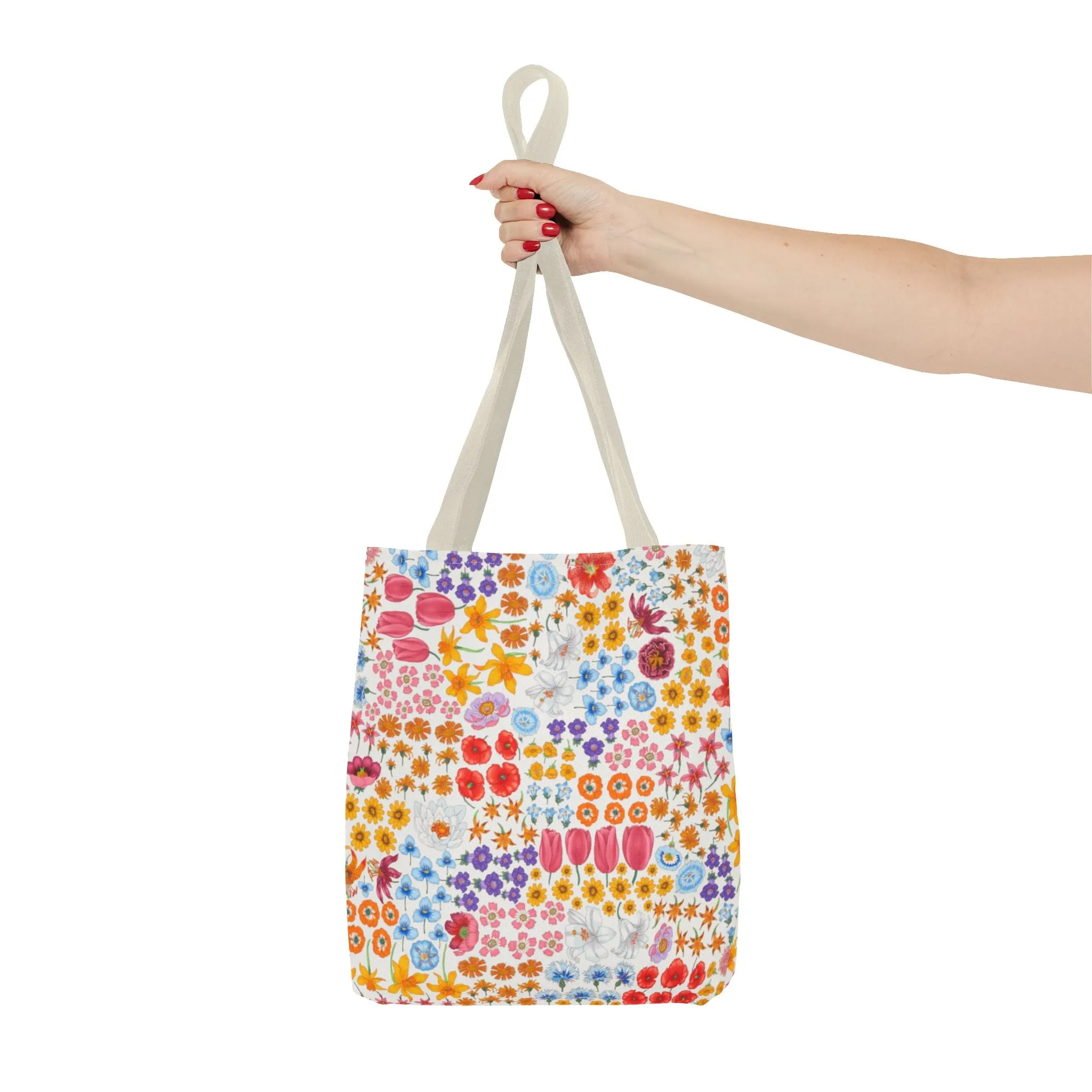 Colorful Floral Tote Bag for Everyday Use "Flora" Design!