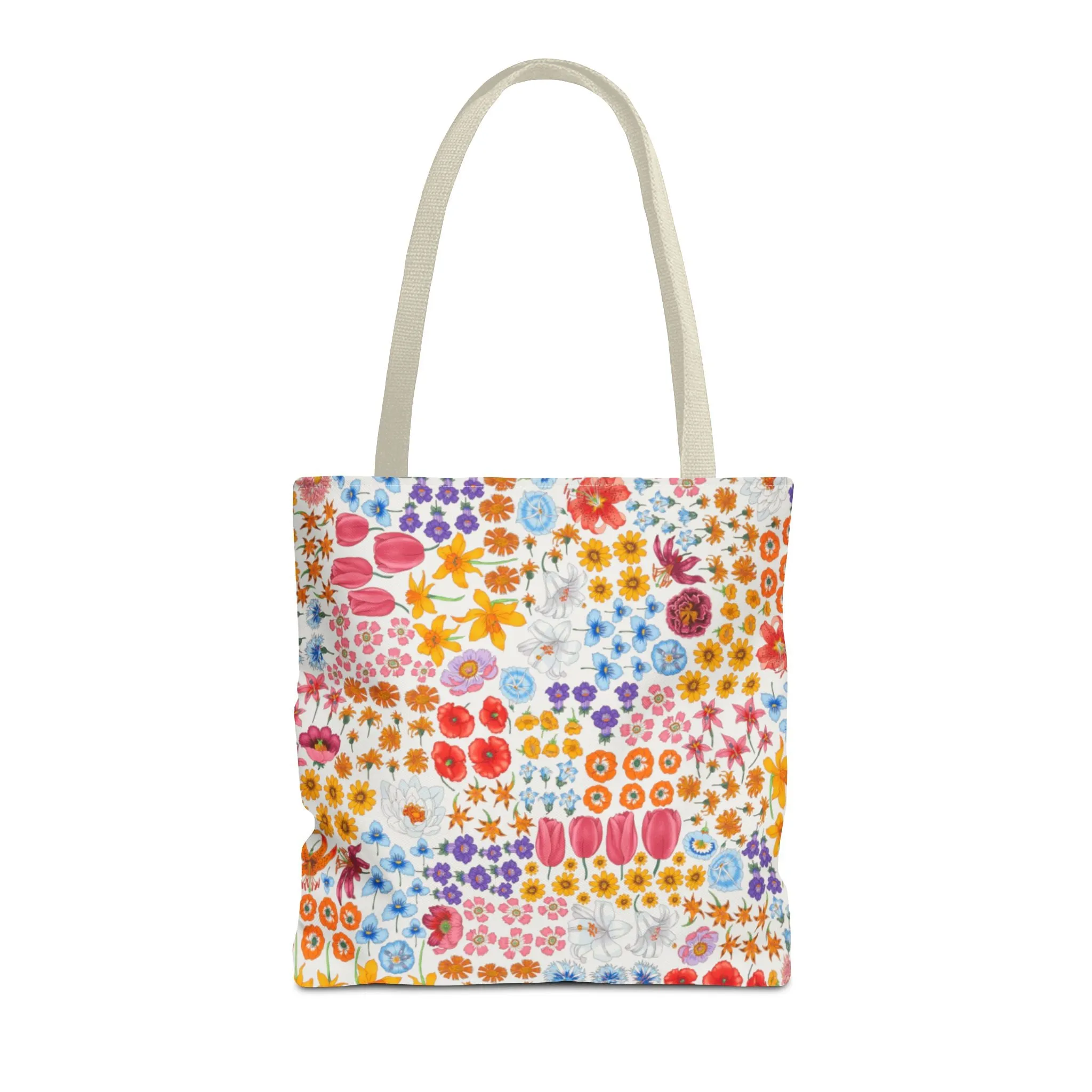 Colorful Floral Tote Bag for Everyday Use "Flora" Design!