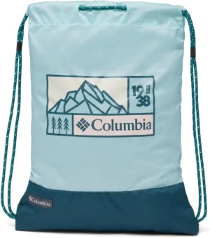 Columbia Unisex Zigzag Drawstring Pack, Aqua Haze/Night Wave, One Size