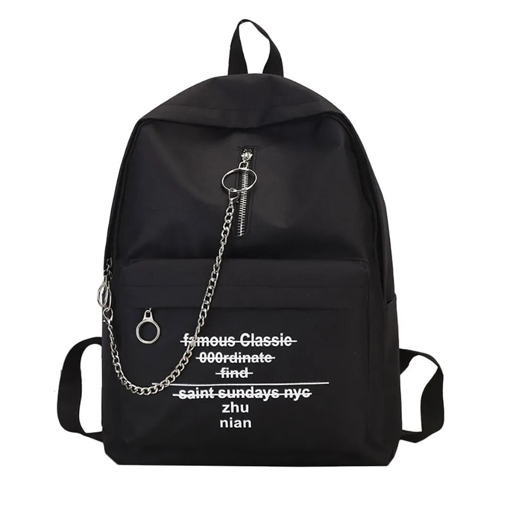 Complete range print Printed alphabet bag shoulder female backpack Unique collection