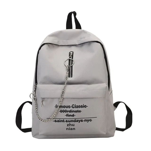 Complete range print Printed alphabet bag shoulder female backpack Unique collection