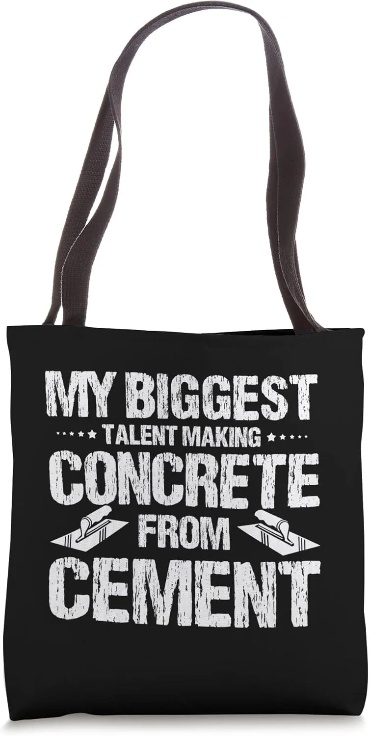Concrete Finisher Design for Construction Cement Worker Tote Bag