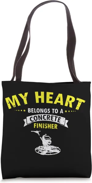 Concrete Finisher Design for Construction Cement Worker Tote Bag