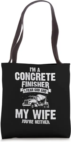 Concrete Finisher Design for Construction Cement Worker Tote Bag
