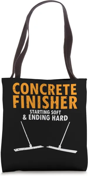 Concrete Finisher Design for Construction Cement Worker Tote Bag