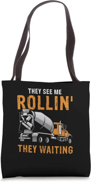 Concrete Finisher Design for Construction Cement Worker Tote Bag
