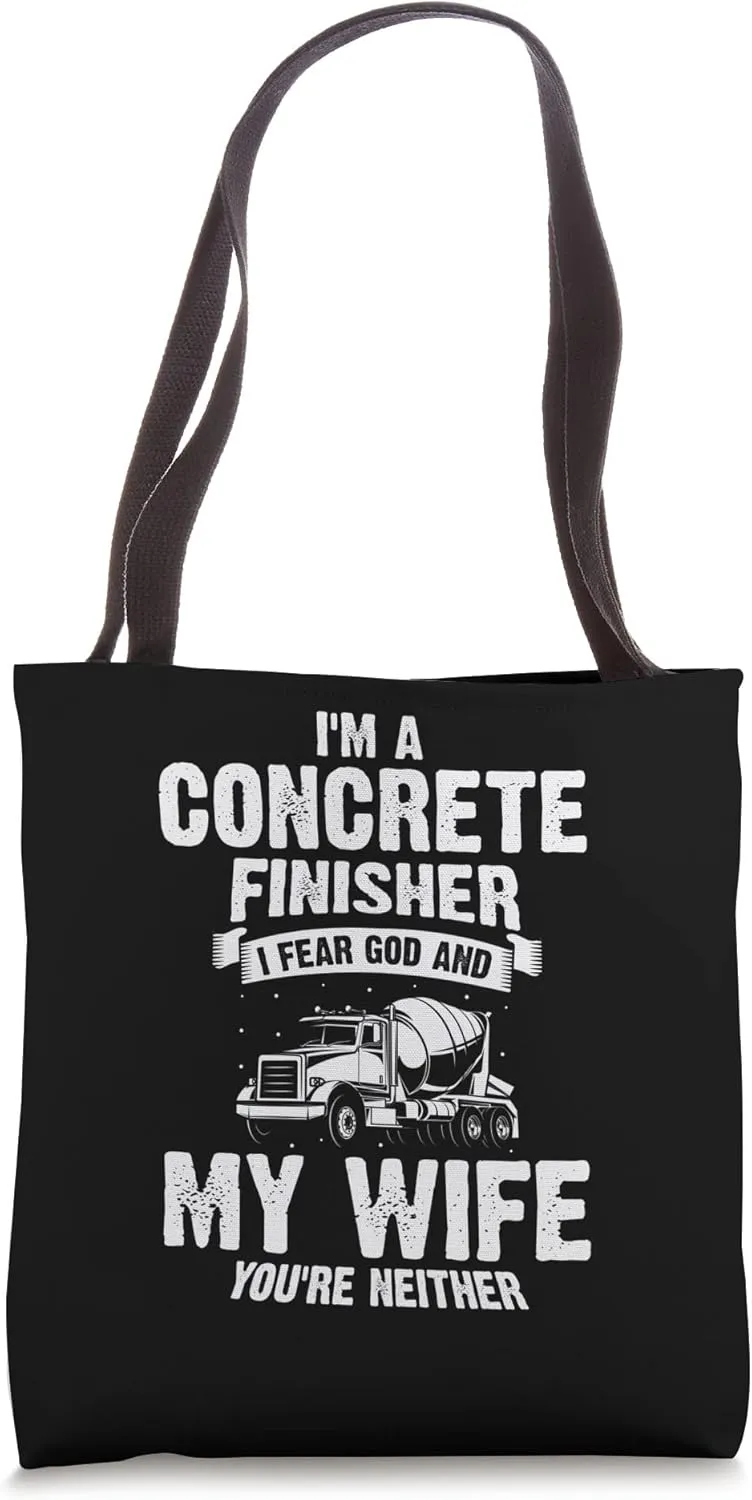 Concrete Finisher Design for Construction Cement Worker Tote Bag