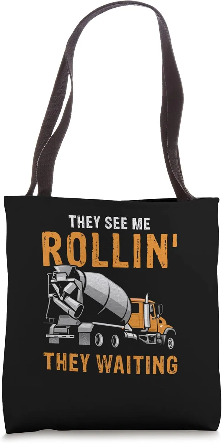 Concrete Finisher Design for Construction Cement Worker Tote Bag