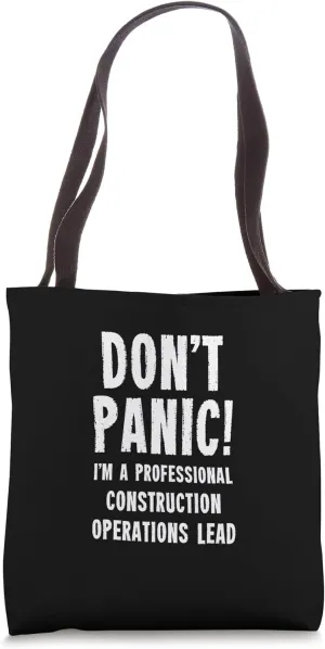 Construction Operations Lead Tote Bag