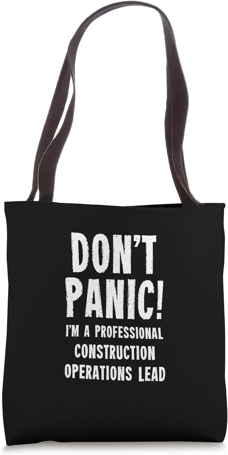 Construction Operations Lead Tote Bag